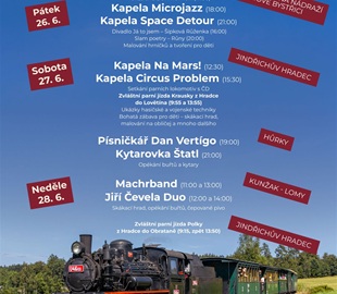 Festival Bystřička na Úzkokolejce 26.–28. června