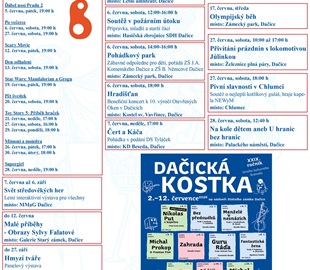 Přehled kulturních akcí na měsíc červen v Dačicích 
